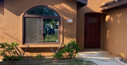 A Stucco Home Repainted in Terra Cotta Colors ...