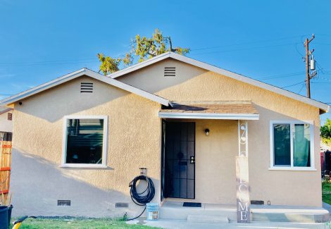 Exterior house painting in Seal Beach California.