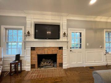 A Gray Interior Painting Project in a Living Room