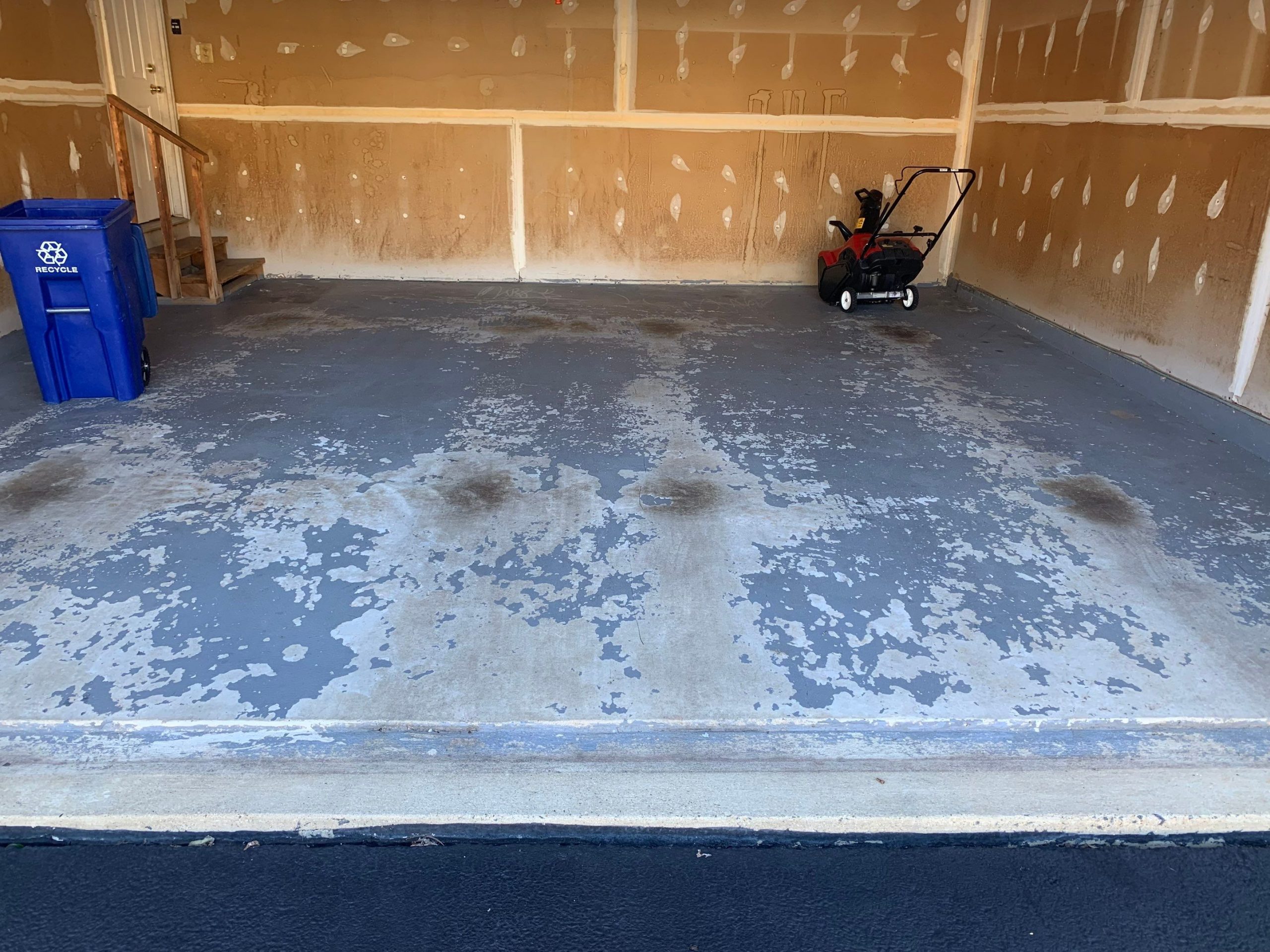 Garage Flooring – Epoxy Coating Before