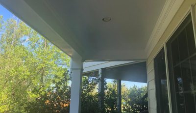 Finished porch