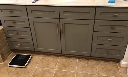 Gray Vanity Cabinets