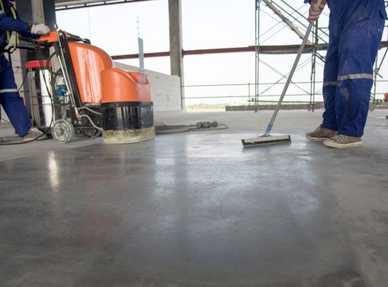 concrete floor prep work