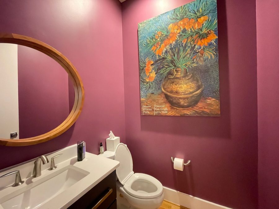Maroon Painted Bathroom Preview Image 1
