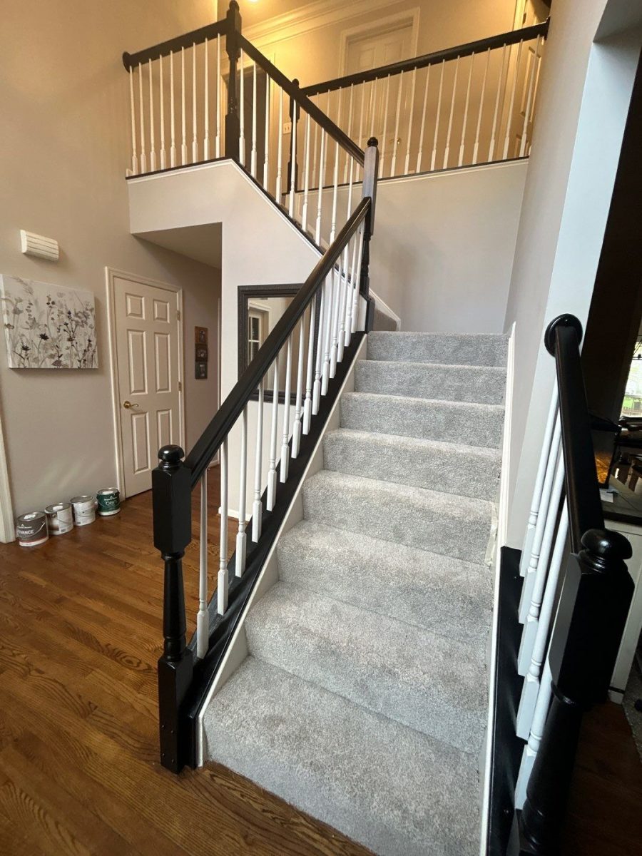 Stairwell with Black Rails