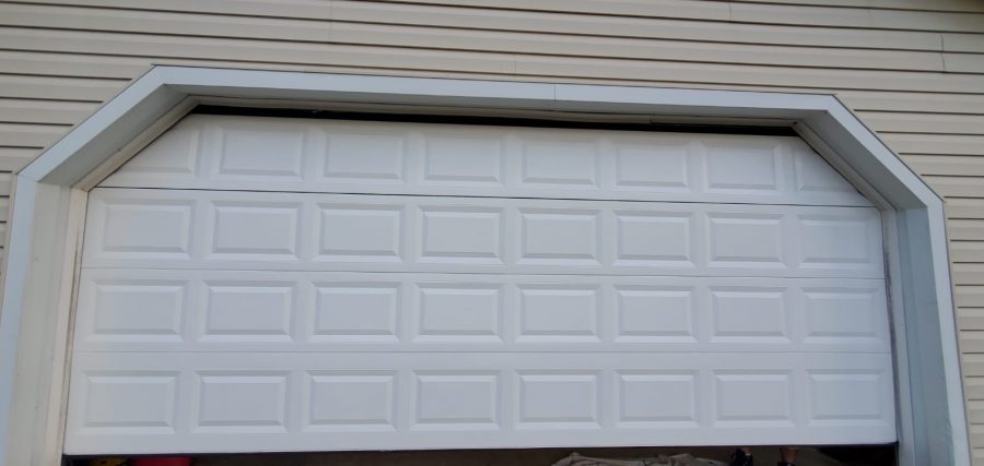 Finished garage door
