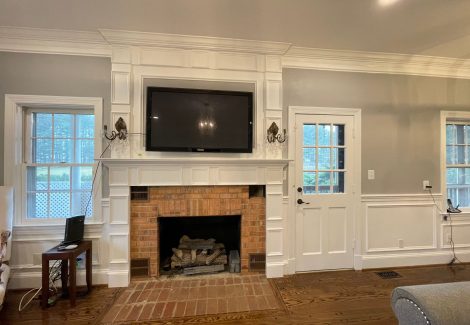 A Gray Interior Painting Project in a Living Room