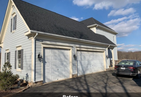 Exterior Garage Before