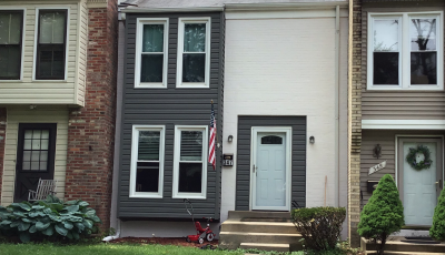 Finished siding and trim