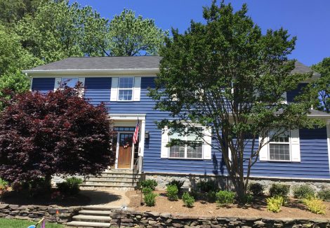 Painted home in Falls Church Virginia