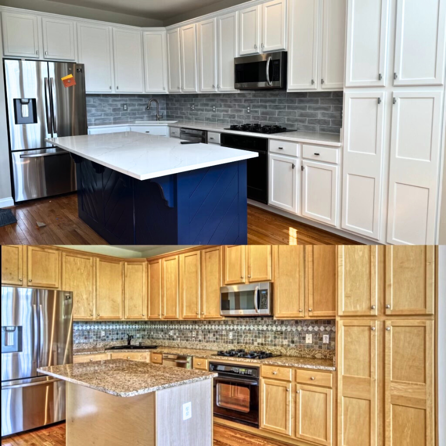 Kitchen Cabinet & Island Project in Leesburg, VA