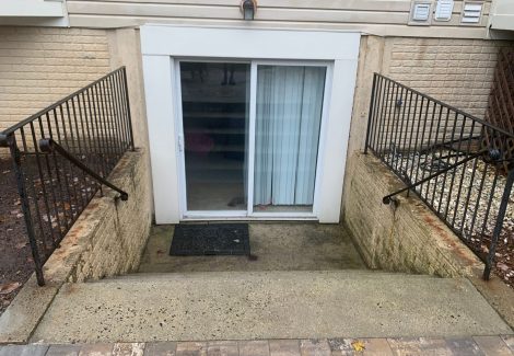 basement walk out before painting