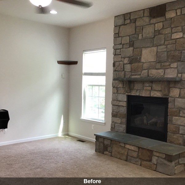 Unfinished walls around chimney Preview Image 1