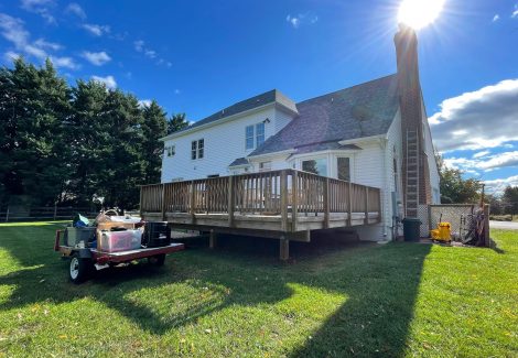Exterior Paint of the Back of the Leesburg House