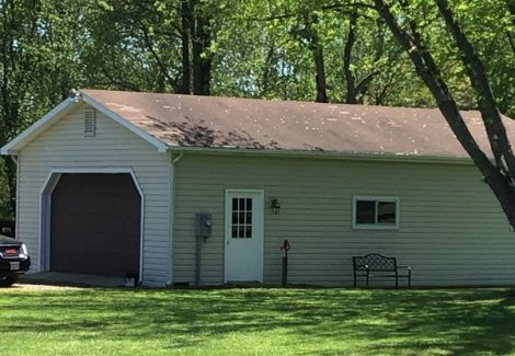 Unfinished garage door