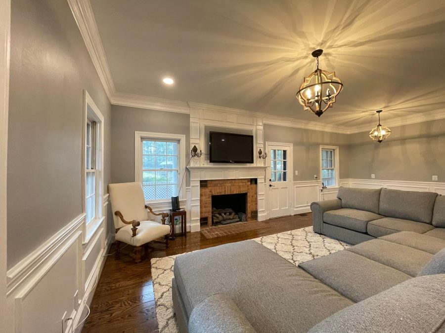 Interior Painting Project with Gray Paint Preview Image 4