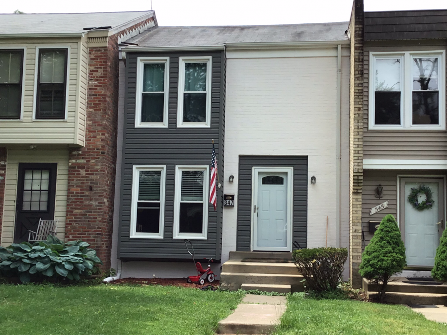 Finished siding and trim