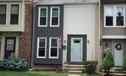 Siding and Trim Paint for Townhome