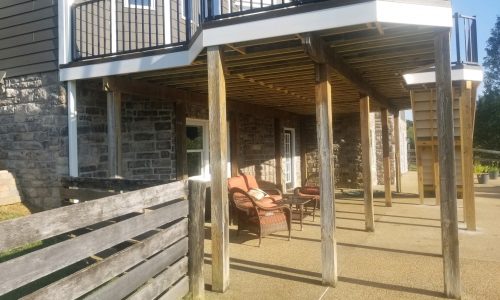 Before the Deck Painting