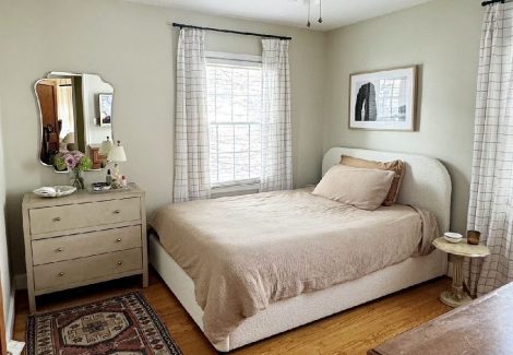 Bedroom Painting Project - Before, During, & After