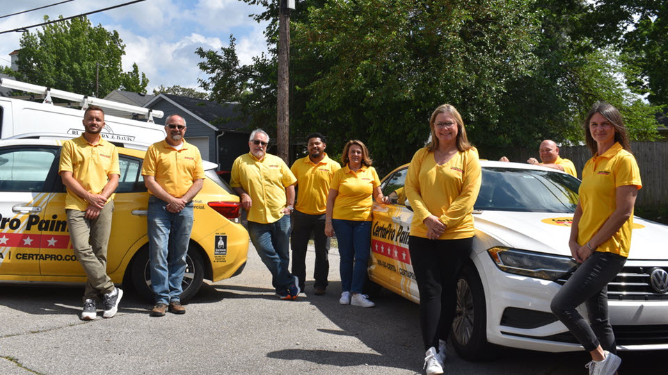 certapro painters of louisville team photo outside