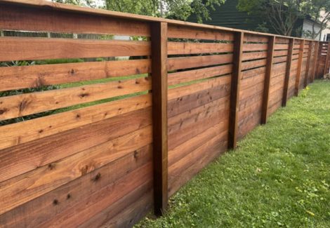 Fence and Deck Staining - Before and After Album