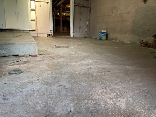 photo of concrete floors before being refinished Preview Image 1