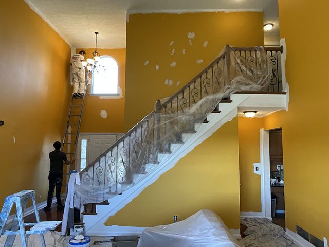 photo of yellow interior before being repainted Preview Image 3