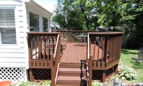 Backyard Deck Painting