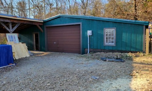 Repainted Garage Exterior