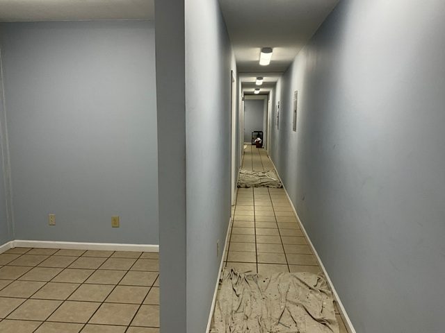 in progress photo of repainted interior in valley station louisville Preview Image 2