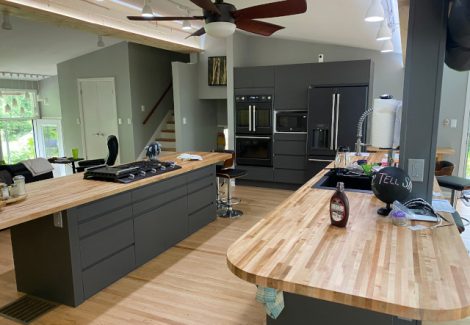 interior painting project in indian hills, kentucky - after picture of the kitchen