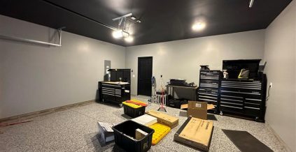 Garage Drywall Repair and Repaint