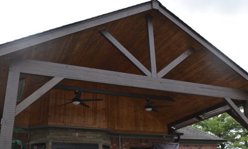 Exterior Front Support Beams - After