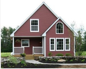 Maroon Painted Home