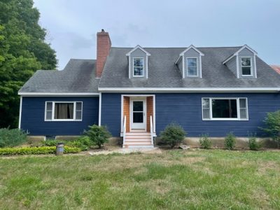 repainted exterior of home in maine