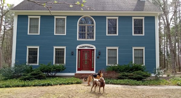 repainted exterior of home in maine