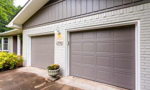 Brick exterior & garage