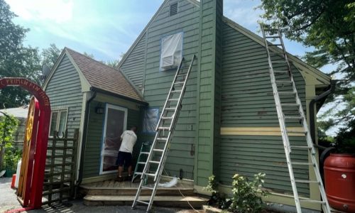 preparation for exterior house painting