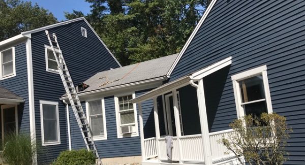White Trim & Blue Exterior