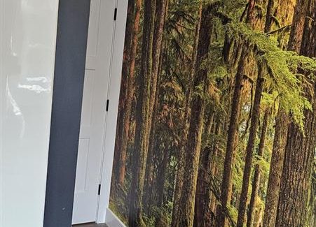 walls after wallpaper installation