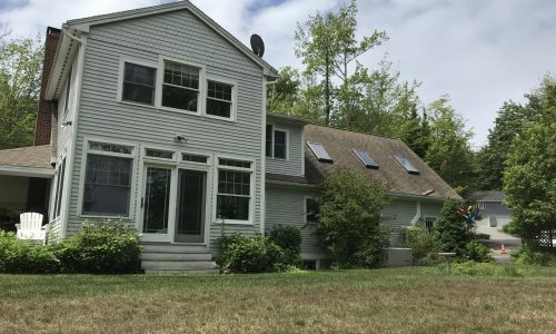 Side of home before painting