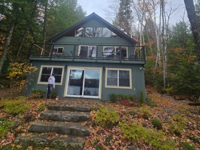 Repainted full house front in Maine