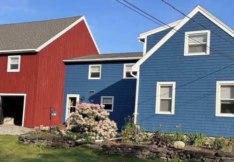 Exterior Farmhouse Painting in Rockland