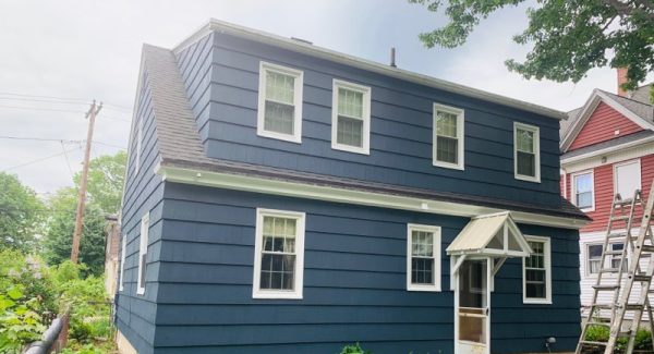 after painting clapboard siding