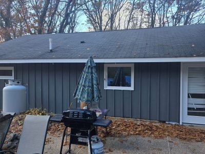 residential exterior after painting