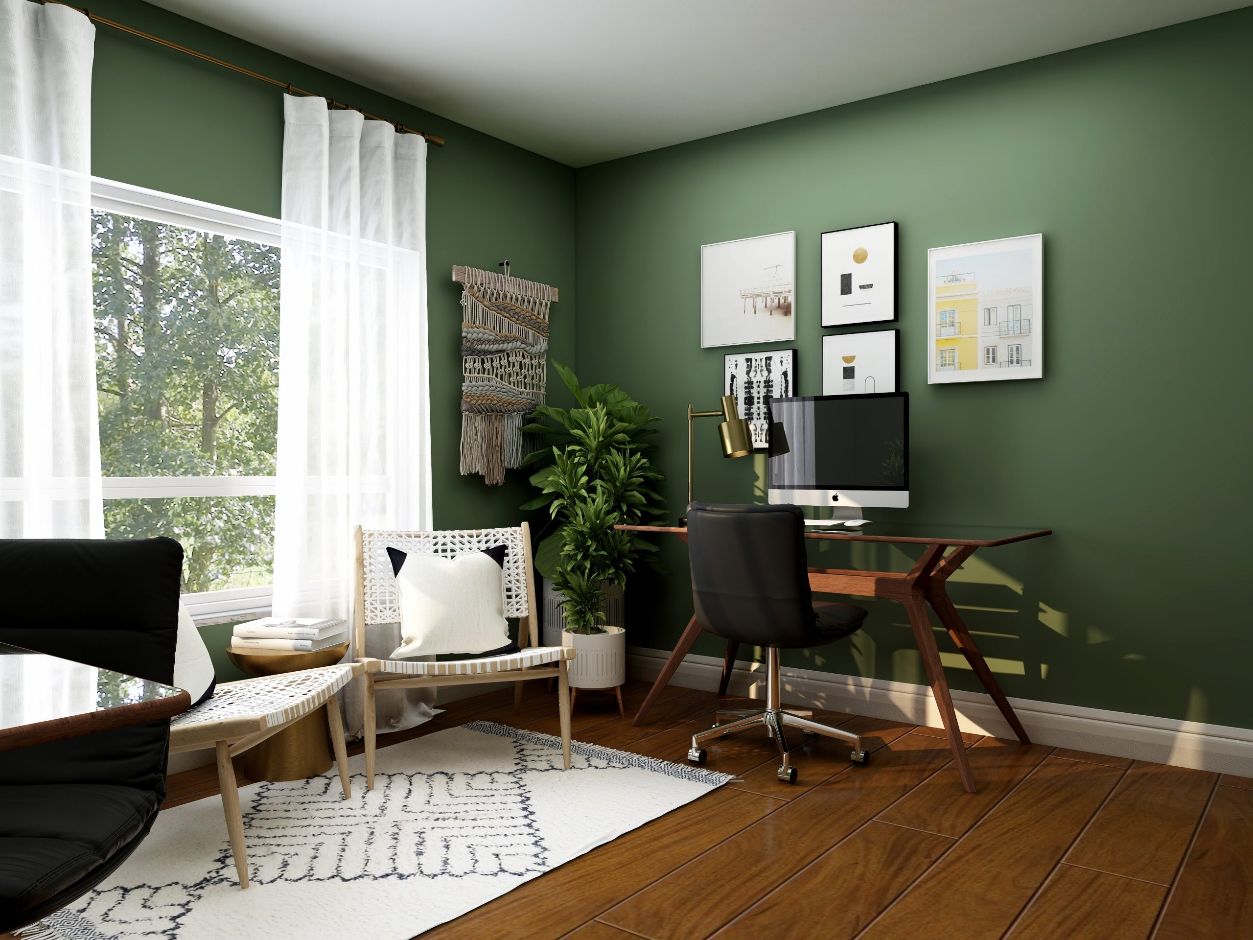 Transform Your Home Office With a Splash of Color - Marietta