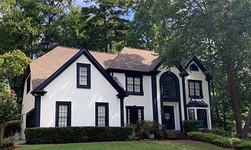 Farmhouse Stucco House