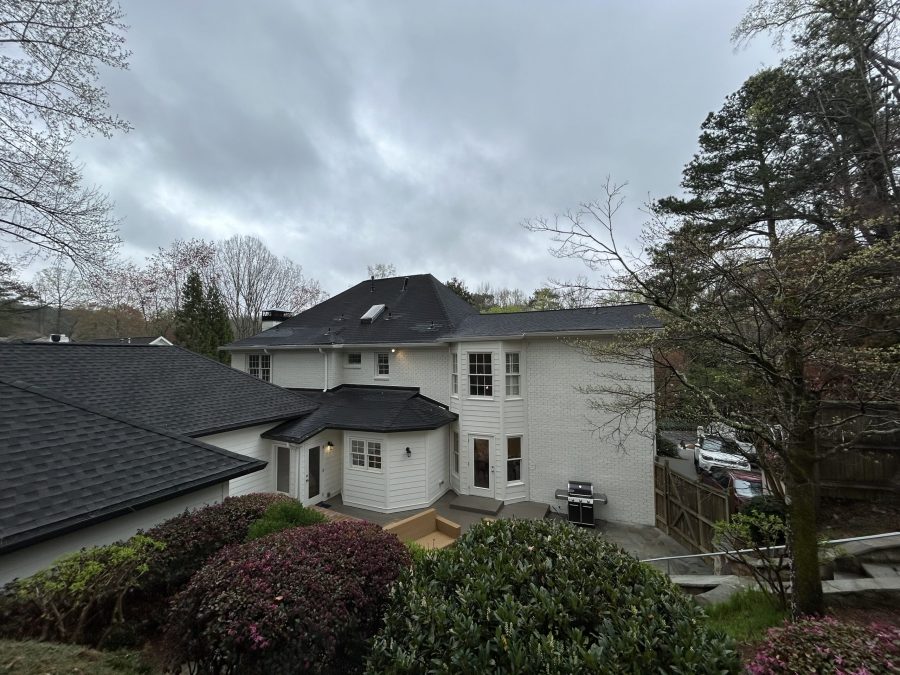 back of brick home painted white Preview Image 2