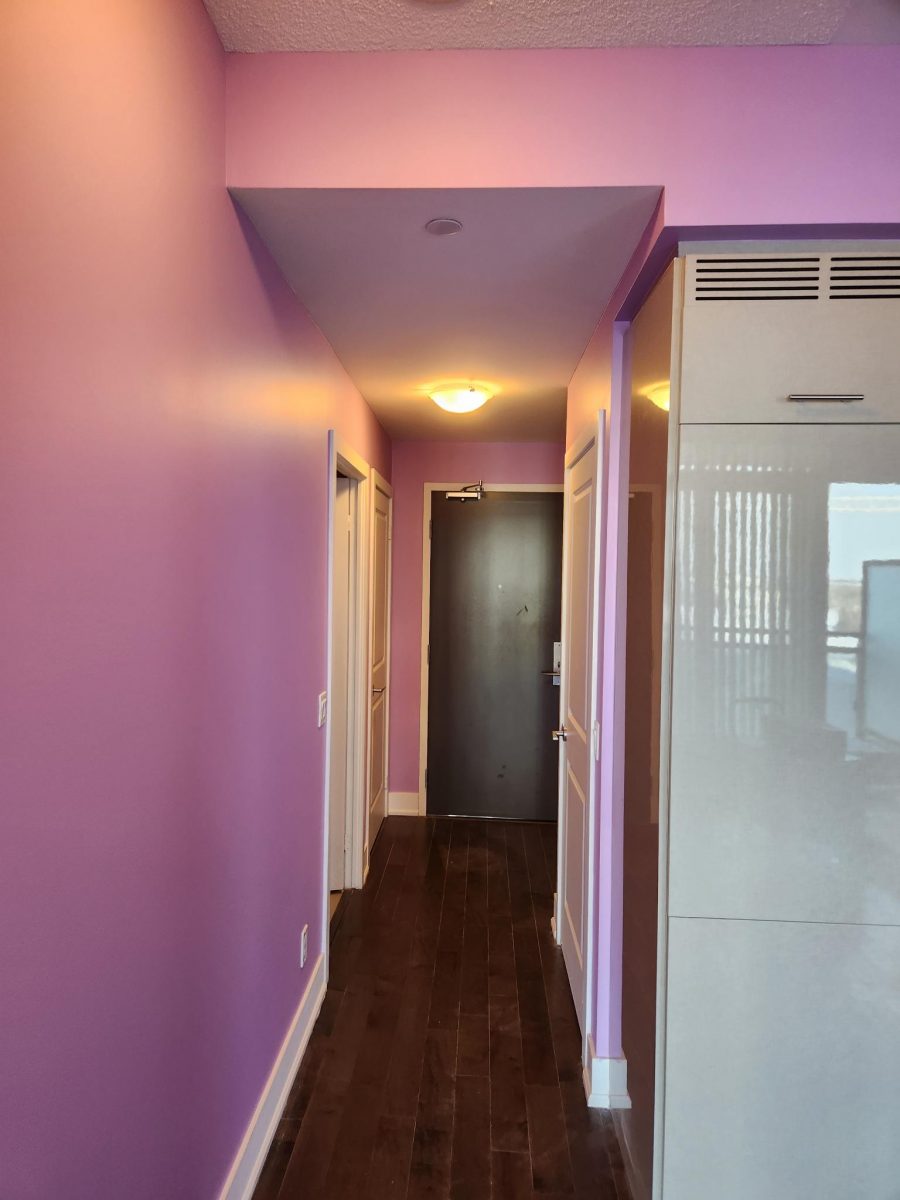 markham ontario hallway painted pink Preview Image 3